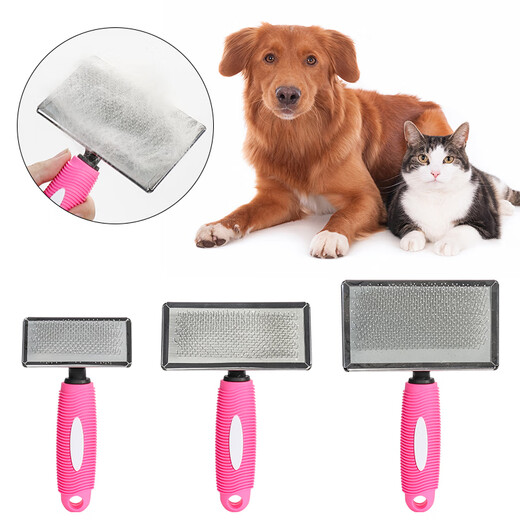 AFTER AUTUMN Dog Needle Comb Pet Comb Dog Hair Comb Dog Special Comb Dog Shedding Artifact Cat Comb Teddy Comb To Make Hair Fluffy 9502A Small Blue 16cm*8.8cm