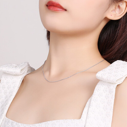 ZLF (ZLF) PT950 platinum necklace women's fashionable fish bone chain platinum chain 2.8g 40cm