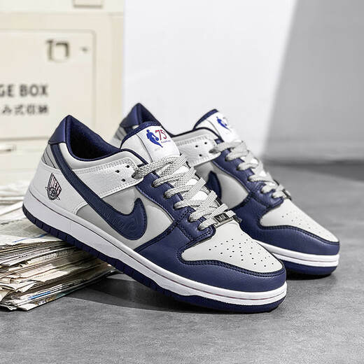 Putian AJ Chaussures masculines Low Top Dunk Brooklyn Nets Air Force One Aj1 Board Chaussures Sports Chaussures décontractées Femmes Low 6189 Brooklyn Nets 35