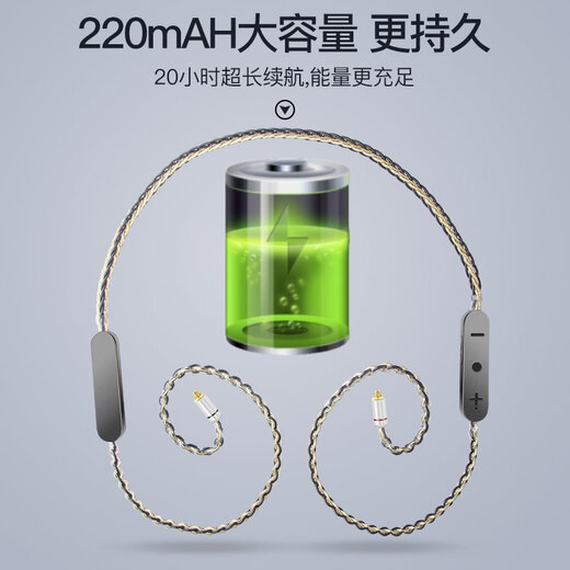 
AcroLINK is suitable for N5005 Shure MMCX Senhai IE900 Bluetooth line halter neck pure gold and silver mixed Bluetooth upgrade line 5.1 Qualcomm chip decoding mmcx/Xielantu/Shuer846/535