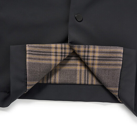 柒牌【商场同款】风衣男秋季商务通勤干部装黑色休闲外套 黑色 XL