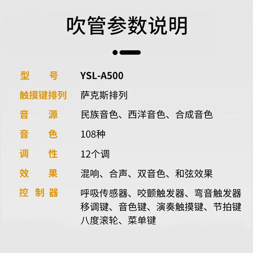 
YASILE IELTS A500 Hair Tube 2024 New Domestic Musical Instruments Collection Beginners' Saxophone Flute Gold Rich Gold + Luxury Gift Bag