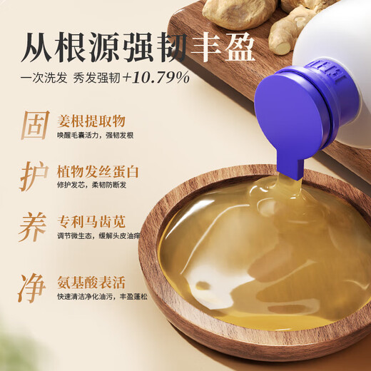 EHD生姜洗发水500ml强韧修护控油蓬松防断护发韧发清爽男女士洗发露