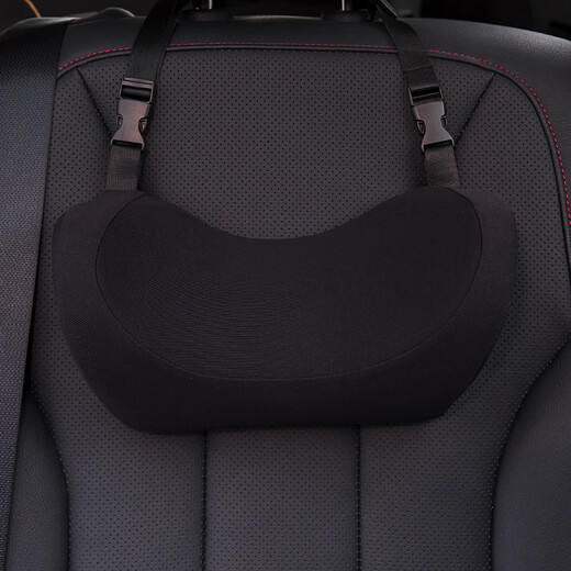 Sufengxing children's car seat belt adjustment retainer anti-stranglehold child rear seat auxiliary limit buckle shoulder protector red and black child safety belt + black headrest