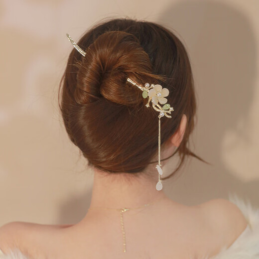 Xiangwan Hairpin Hairpin Magnolia Tassel Hairpin Simple Modern Updo Hairstyle Shake Ancient Style Hairpin Hairpin Hairpin Hair Accessory