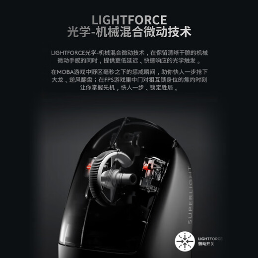 Logitech (G) GPW 3rd Generation Wireless Gaming Mouse PRO 2nd Generation Upgraded Edition Shit King 3rd Generation E-Sports Mechanical Lightweight Charging Macro Eating Chicken Valentine's Day Gift for Boyfriend GPW3 Generation White - Printed Powder All-Inclusive Anti-Slip Sticker