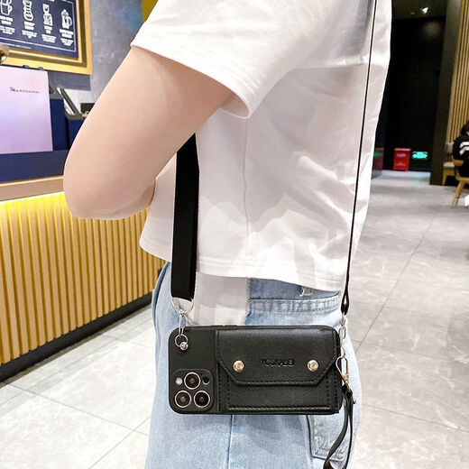 Paiqin vivoy100 mobile phone case y35s17 soft shell anti-fall x90sy78 crossbody lanyard s16 change card bag y52sy3 dark green double-layer coin wallet + bracelet + crossbody strap vivo y31s