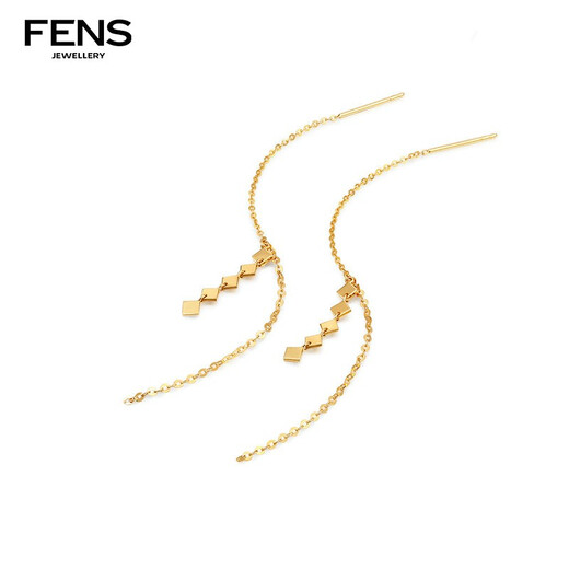 FENS Jewelry 18K Gold Earrings Women's Glitter Earrings Pure Desire Earrings Birthday Gift 1