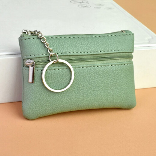 Queenjoy Neue Solid Color Frauen Mini Coin Wallet Weichgesicht modische süße kleine Kartenbeutel einfache modische kleine frische Schlüsselbeutel Rumba Rot