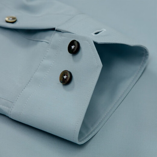 MAILYARD/Melya long-sleeved shirt Modal business and casual men's spring slim-free shirt 833 Lake Blue XL /42S