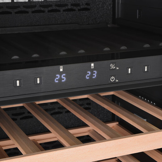 EREMITE external door panel embedded red wine cabinet constant temperature wine cabinet cold drink tea refrigerator frost-free air-cooled cold drink tea cabinet fresh cabinet Embraco frequency conversion embedded wine cabinet dual temperature/multi-purpose 101 bottles
