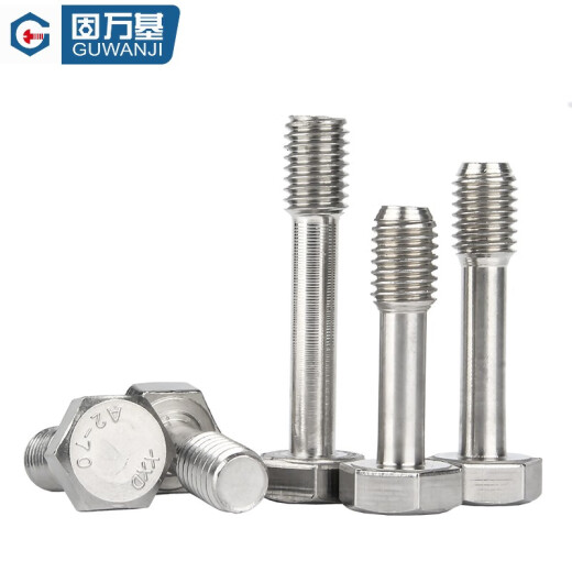 Guwanji 304 L'hexagone extérieur en acier inoxydable ne peut pas être desserré et les vis GB838 ne peuvent pas être desserrés et les vis de l'hexagone extérieur ne peuvent pas être lâches et visser M6X20 [2 pilules]