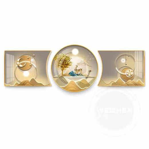 
Living room decoration paintings hanging paintings sofa background wall decoration paintings triptych paintings modern simple atmosphere combination hanging paintings JD15833 blessings and wealth 90*70/90*90/90*70