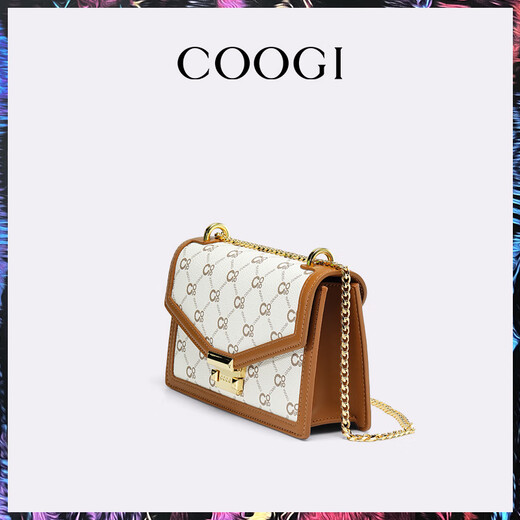 
COOGI women's bags, light luxury brand women's shoulder bags, crossbody bags, women's Mother's Day 520 birthday gifts for girlfriend and wife, deep coffee (exquisite gift box + dust bag)