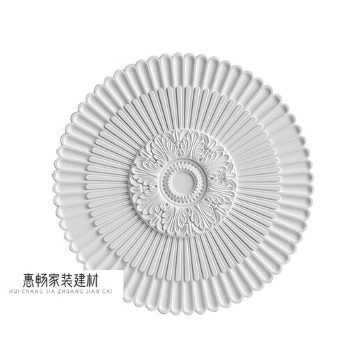 山头林村法式pu灯盘石膏底座圆形欧式吊顶天花板装饰线雕花组合拼花灯座 灯盘7029-60m 0mm