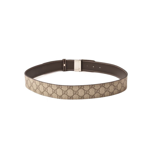 
GUCCI Gucci men's belt fashion big brand double-sided cutable men's belt Coffee 245861 KGDHN 9767 100