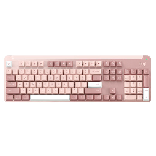 
Logitech (Logitech) preferred series K865 mechanical keyboard, wireless Bluetooth dual-mode keyboard (K845 upgraded model) 104-key full size, gaming, business office keyboard and mouse set, dogwood powder