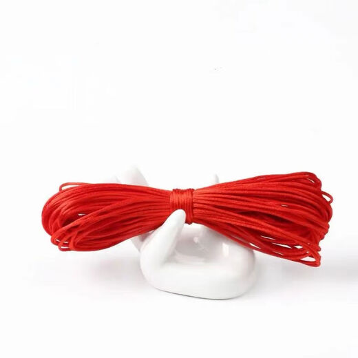 Qindu Chinese knot wire No. 5 No. 6 No. 7 bracelet red rope braided rope braided wire rope diy handmade pendant lanyard SN No. 7 wire red about 5 meters