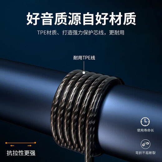 BKAYP-Kopfhörer Wired In-Ear 3,5 mm geeignet für Huawei Apple Honor Vivo Xiaomi Redmi Nova Computer-Spielgeräuschreduzierung 1,2 Meter mit Drahtumdrehung mit niedriger Akzente HiFi-Schallqualität