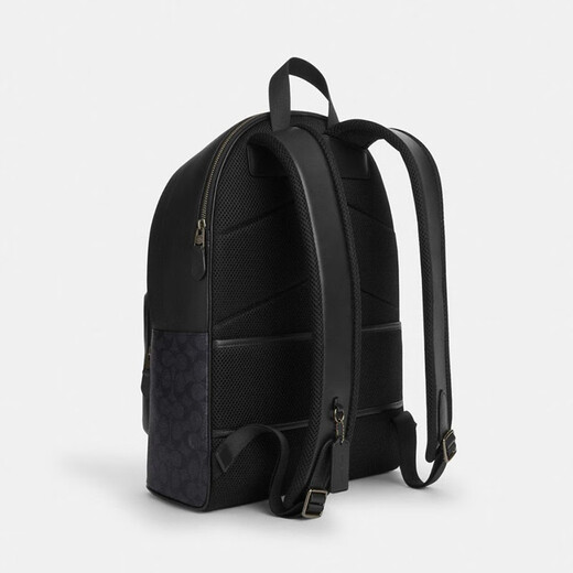 COACH Brand Direct New Year Gift Men's WEST Large Backpack Backpack Black CV925