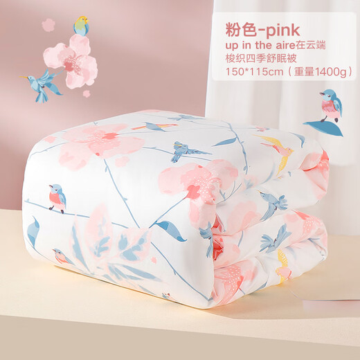 Good Kid (GB) Baby Quilt reines Baumwollbaby Cover Quilt Spring, Herbst- und Winter Kindergarten -Quilt Abnehmbares Neugeborene Klimaanlage Quilt in Wolkenpulver (Quilt Deckel + Quiltkern) 150*115 Klasse A