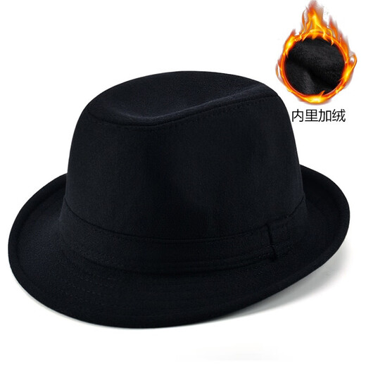 SOMUBAY old man's hat men's autumn and winter warm middle-aged hat old man's grandfather Shanghai beach gentleman's hat thick woolen British gray (hair inside plus velvet) S size head circumference 56-57CM