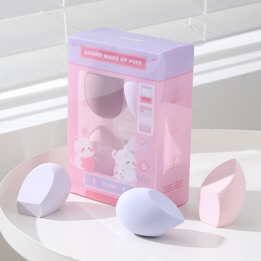 Gudi's 4-pack dense beauty egg does not eat powder, large-section sponge powder puff, special delicate makeup egg for makeup liquid foundation