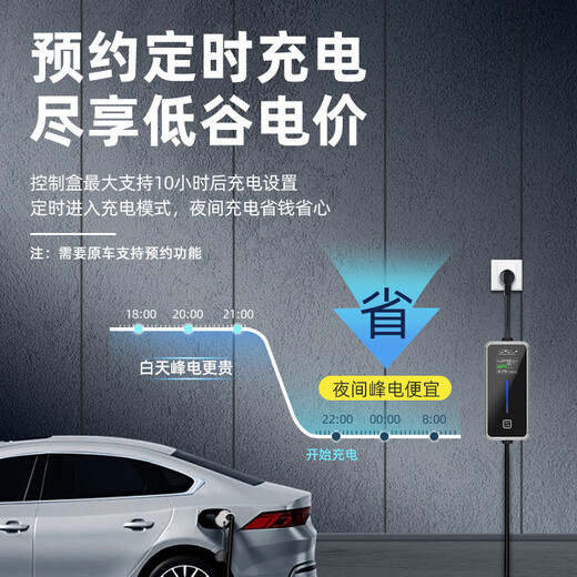 ROMADA is suitable for Lynk & Co new energy car charging home 220V ground-free charging pile portable charging gun Lynk & Co 900 5 meters 16A 3.5kw car charging