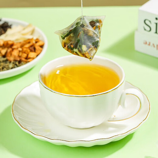 Chicory Poria lily tea substitute tea barley root mulberry leaves gardenia green money willow leaves small packaging Chicory Poria lily tea-3 boxes