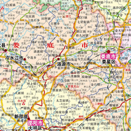 Hunan Map 2025 Hunan Provincial Government Transportation Terrain 1068*749mm 749mm