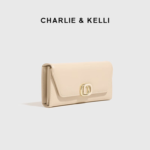 CHARLIE / KELLI official website CK light luxury bag women's bag fashionable long wallet women's 2025 new coin wallet card bag clutch off white [520 gifts]
