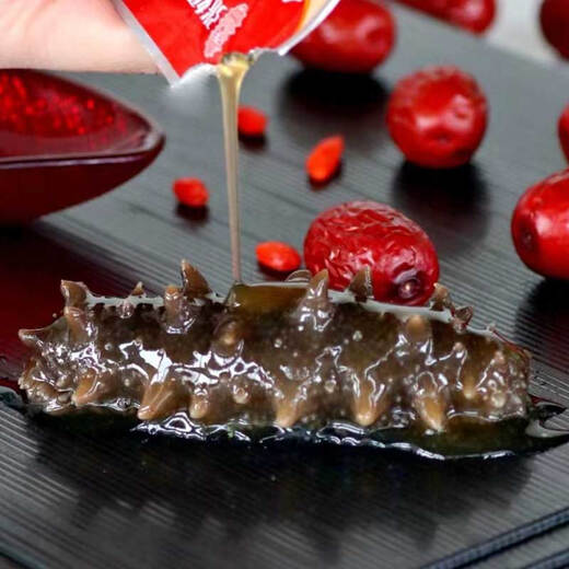 Grandma Zhang's ready-to-eat sea cucumber, authentic Dalian origin, freshly thawed, ready-to-eat, non-dried sea cucumber gift box, 1500g, 3Jin Jin equals 0.5kg, ready-to-eat solids 90%, 15-25 heads