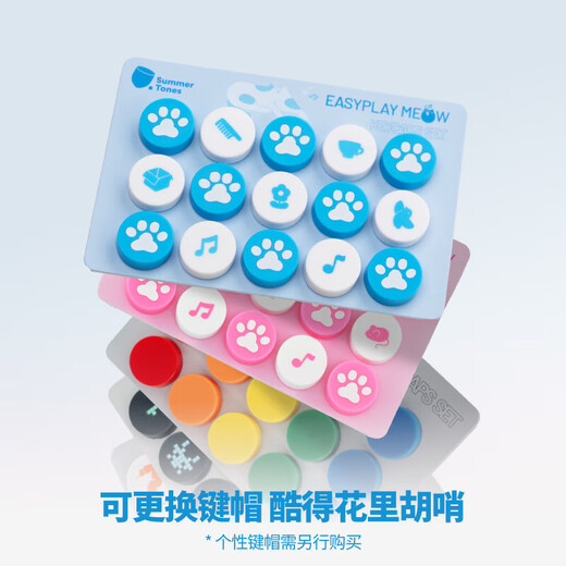 cubyfun口袋音乐键盘光遇电子琴MIDI智能家用便携小钢琴成年人儿童初学者 蓝色猫咪套装|电子琴儿童9-15岁