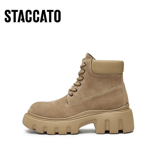 Sigatu's New Winter Winter British Style Martin Boots Big Yellow Boots Botas cortas Botas de mujeres elevadas Y3929DD4 Cool Khaki 37