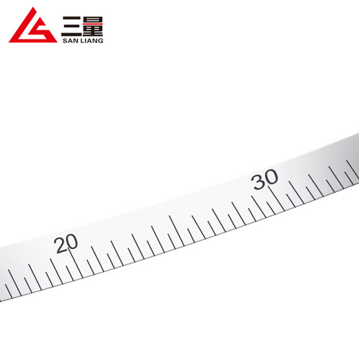 Three-quantity diameter measuring ruler, stainless steel flexible outer diameter circumferential ruler, O-ring cursor, stainless steel 200-375mm