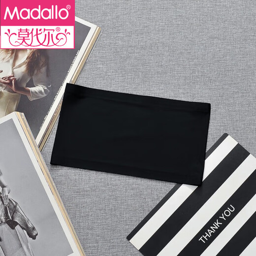 Modal ice silk non-slip tube top, anti-exposure, chest covering artifact, corset and chest one-piece bottoming, ultra-thin strapless underwear for women, ice silk upgraded version (with anti-slip silicone strip), one size fits all, white + black