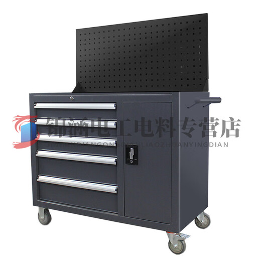 Shantou Lincun thickened five-layer tool cart with cabinet parts cart tool box storage box tool cabinet multi-layer drawer cabinet 306 five-layer tool cart with cabinet