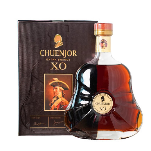 凯萨贵族KAISERNOBLE白兰地xo洋酒法国进口40度名酒烈酒700ml 【纯爵珍藏】礼盒送礼 含礼盒 700mL 1瓶 （尝鲜价）