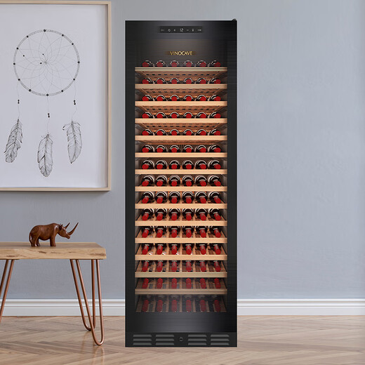 Vinocave wine cabinet constant temperature wine cabinet refrigerator ice bar refrigerated storage home freshness and constant humidity cabinet living room non-embedded multi-functional dual-temperature large-capacity display cabinet New full-shelf large capacity 450AJP-168 bottles
