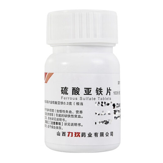 力玖 硫酸亚铁片 补铁补血改善贫血 贫血药补血补铁缺铁性贫血 补血药贫血药 贫血补血女 100片 2盒装【贫血补血女】