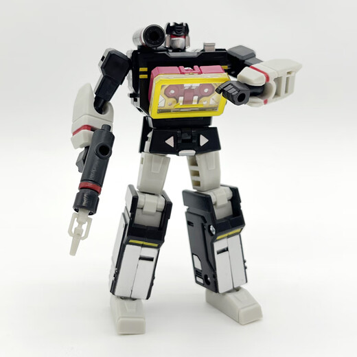 优观变形玩具声波金刚录音机PocketToys迷你小比例男孩机器人G1版模型 暗黑G1声波-带机械狗+双磁带可变