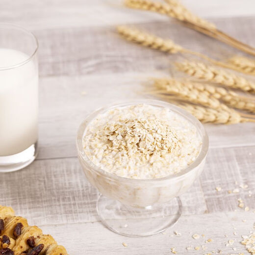 Shancui (Sured) Cofco Shancui está hecho de avena 681g listo para comer, sin hervir, desayuno, beber agua hervida y preparar avena caliente, cervecería 681GX2 bolsas