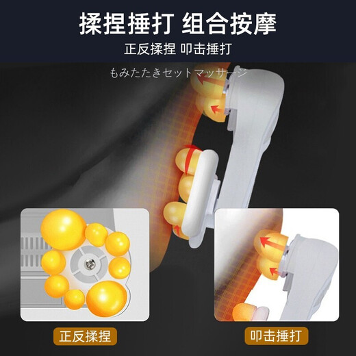 HKA 日本腰部按摩器按摩仪腰背部揉捏捶打按摩靠垫车载家用办公热敷男女士送礼 智能升级款（有线遥控按键）