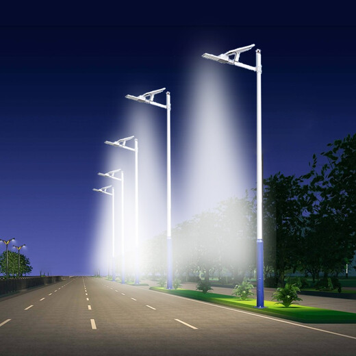Xinguangda Solar Street Lights Outdoor Street Light Pole Complete Set New Rural Telephone Pole High Power Solar Lighting 6 Meters Solar 4 Meters 100 Watt Complete Set