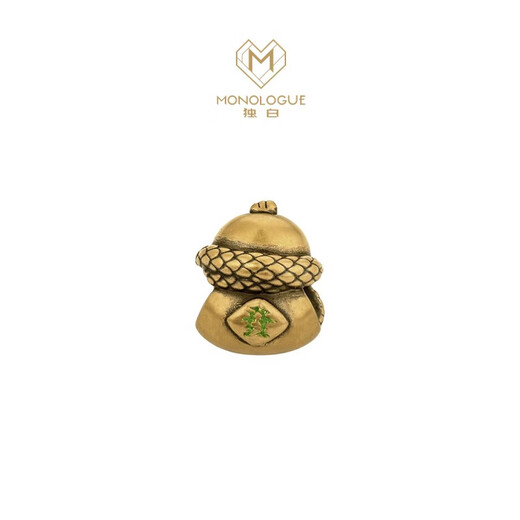 Chow Tai Fook MONOLOGUE monologue animal zodiac snake retro gold fortune bead 21.25cm MR1595