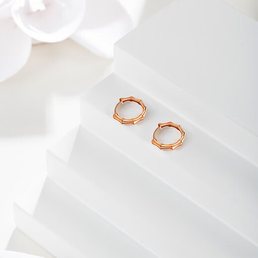 Chao Acer 18K gold earrings, color gold earrings, birthday gift for women, simple style EEK30008418 single style