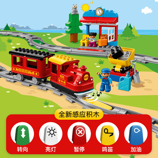 LEGO (LEGO) Debao Serie 10875 Smart Dampf Train Building Block Assembly Spielzeug Kindergeschenk 10874 Smart Steam Train