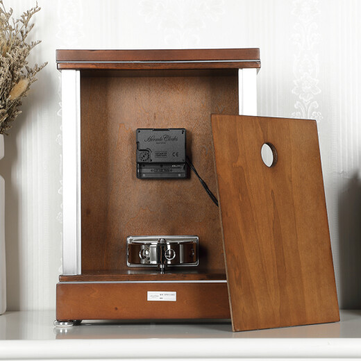 赫姆勒时钟（Hermle Clocks）欧式现代座钟客厅实木报时摆件低音低噪台式坐钟 QT003-110003