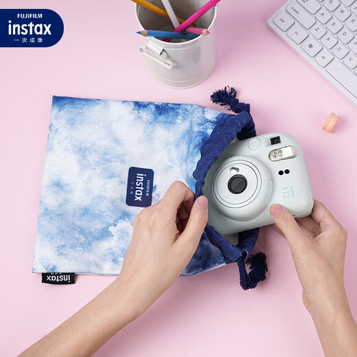 INSTAX Fuji instax camera strap pocket blue halo