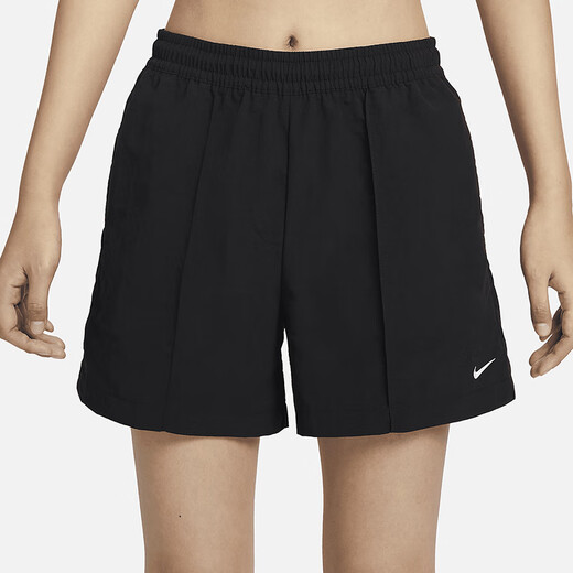 Nike (NIKE) Sporthose Damenhose 2025 Sommer Freizeithose gewebte atmungsaktive Trainingsshorts FV6623-020 FV6623-010 Schwarz L